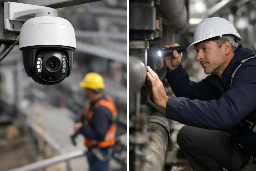 Remote Cameras Versus Physical Inspections