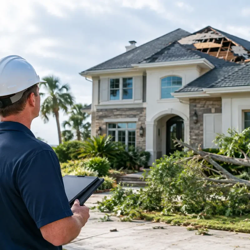 Example of Storm Damage Response for Luxury Homes